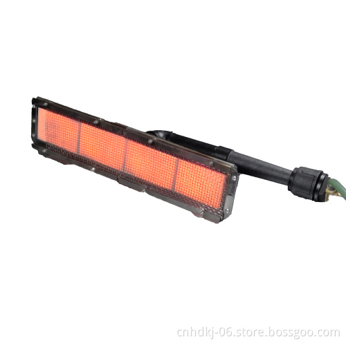 Industrial heating system infrared gas burners for electrostatic powder coating